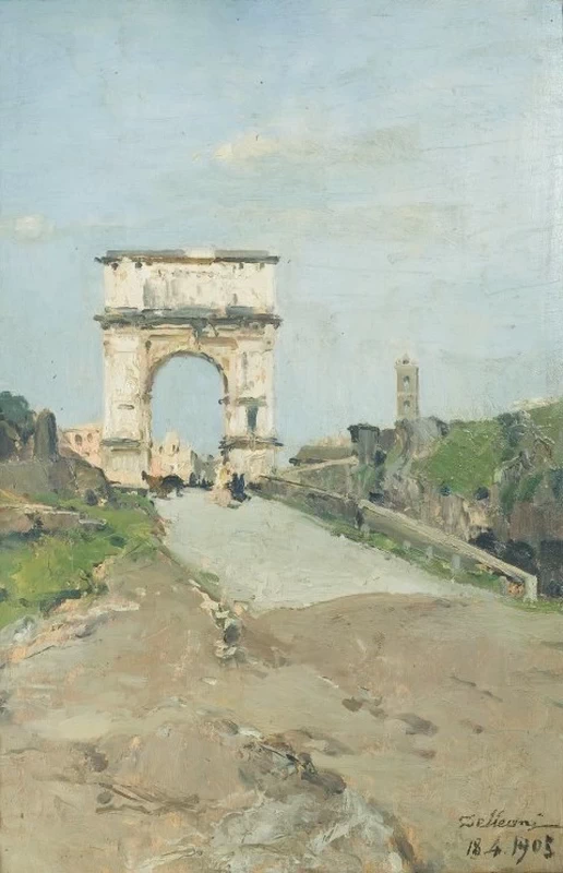 Arco di Tito a Roma - Galleria d’Arte Moderna Ricci Oddi, Piacenza